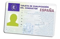 Exemple de certificat de capacité professionnelle de conducteur en Espagne