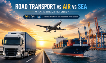 Comparaison du transport routier par camions, du fret aérien par avions cargo et du fret maritime par porte-conteneurs dans la logistique mondiale